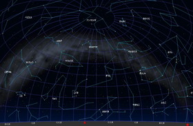 北の空の星図