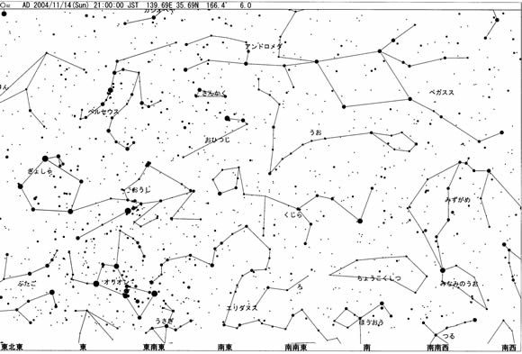 11月の星空