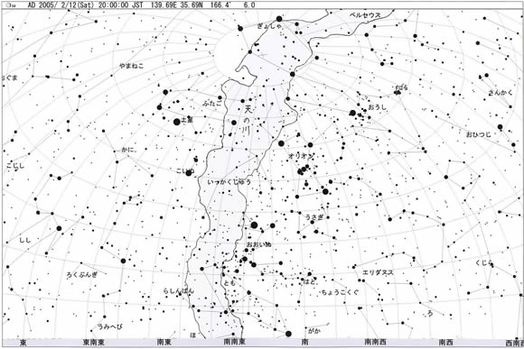 2月の星空