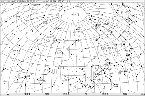 3月の星空