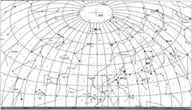 3月の星図(白地)