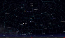 5月の星図(黒地)