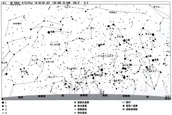 4月の星図