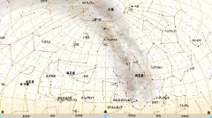 ８月の星図（白）