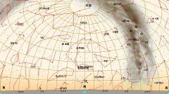 １０月の星図（白）