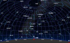 ２月の星図（黒）