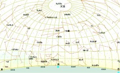 ５月の星図(白）