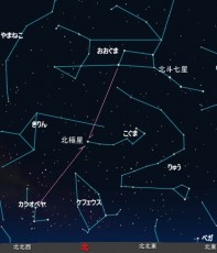 ４月の北の空星図