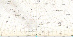 ７月の星空（背景白）