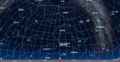 １０月の星空（背景黒）