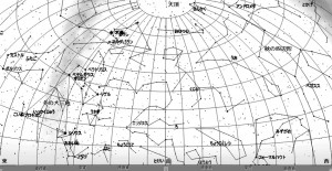 １２月の星空（背景白）