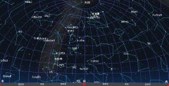 １月の星空（背景黒）