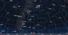 １月の星空（背景黒）