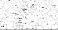 １月の星空（背景白）