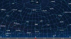 ４月の星空（北方向、背景黒）