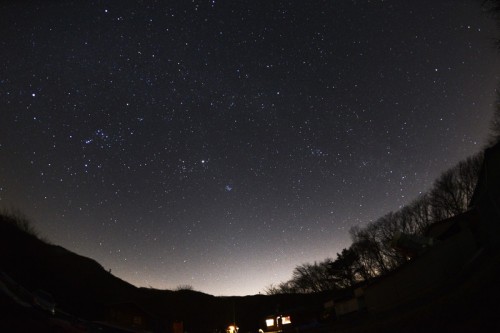 ８秒露出で星空を写す