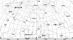 ７月の星空（背景白）