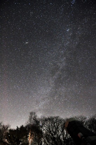 秋の星座と天の川