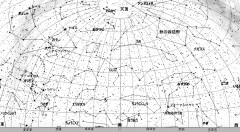 １１月の星空（背景白）