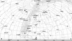 ２月の星空（背景白）