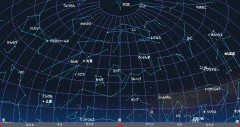 ４月の星空（背景黒）
