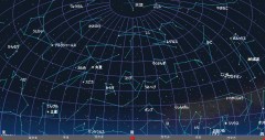 ４月の星空（背景黒）