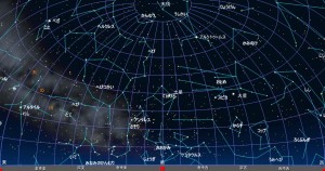  ６月の星空（背景黒）