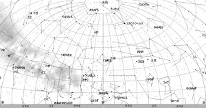  ６月の星空（背景白）