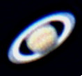  天体望遠鏡で見た土星の姿