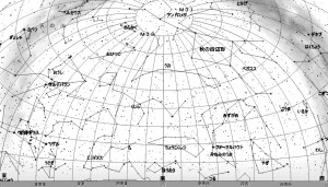 １１月の星空（背景白）