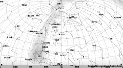 １月の星空（背景白）