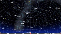 １月の星空（背景黒）