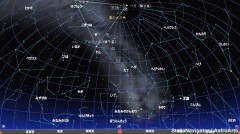 ８月の星空（背景黒）