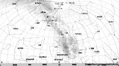 ８月の星空（背景白）