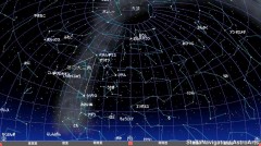 １月の星空（背景黒）