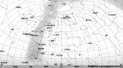 １月の星空（背景白）