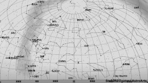 １２月の星空（背景白）