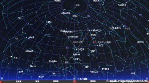 ２月の星空（背景黒）