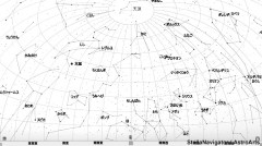 ３月の星空（背景白）