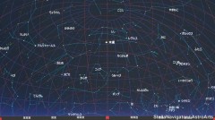 ４月の星空（背景黒）