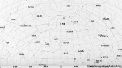 ４月の星空（背景白）