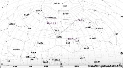 ５月の星空（背景白）