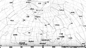 ８月の星空（背景白）