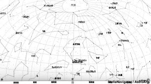 １０月の星空（背景白）