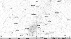 ２月の星空（背景白）