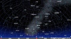 ２月の星空（背景黒）