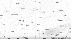 ４月の星空（背景白）