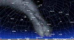 ８月の星空（背景黒）