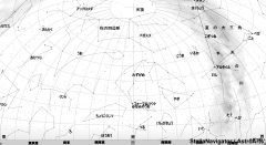 １１月の南の星空（背景白）