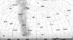 ２月の北の星空（背景白）